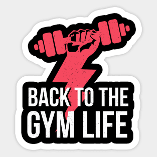 gym workout- great design after holiday season - christmas and new year Sticker